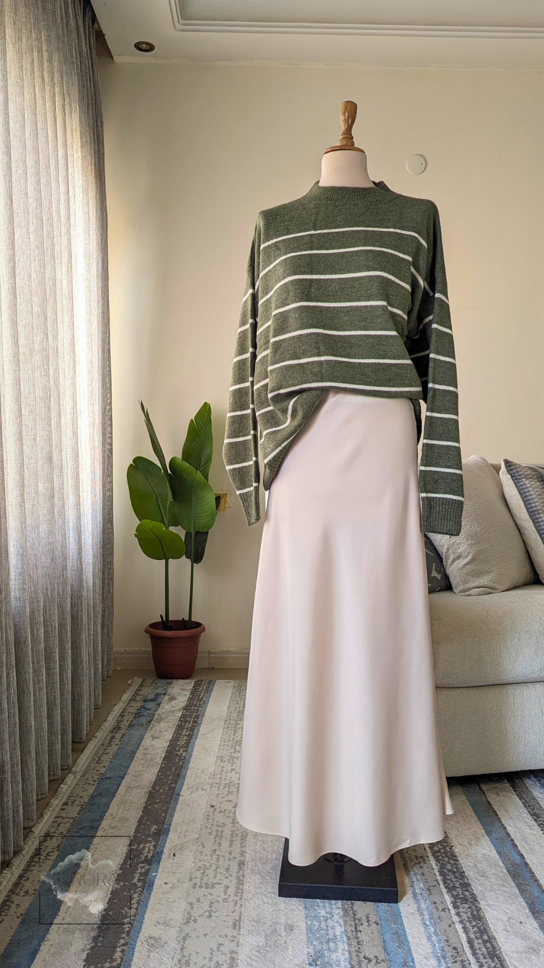 Striped Tricot Top
