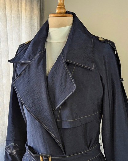 Modern Flap Trench Coat