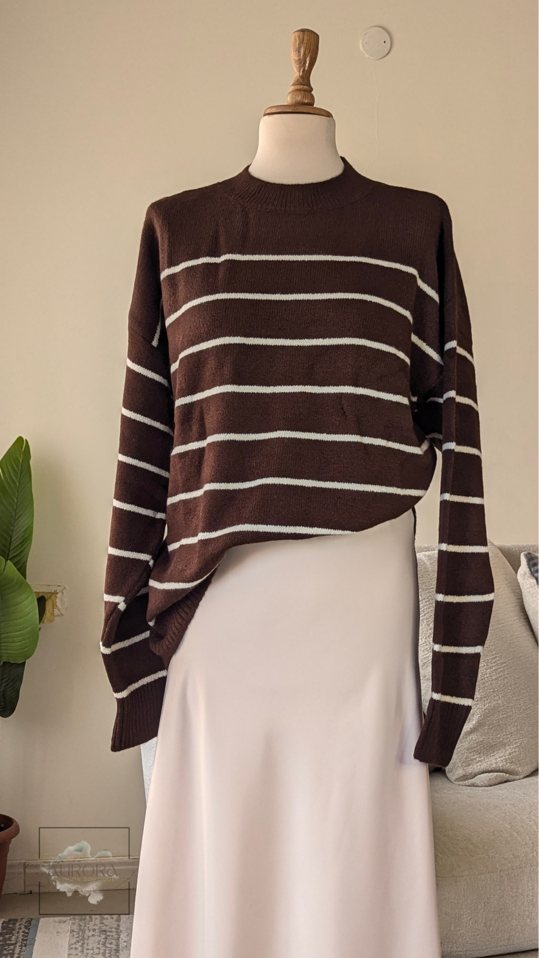 Striped Tricot Top