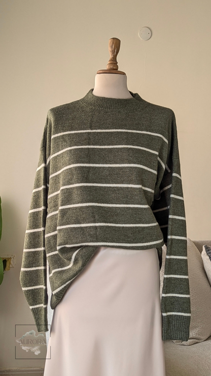 Striped Tricot Top