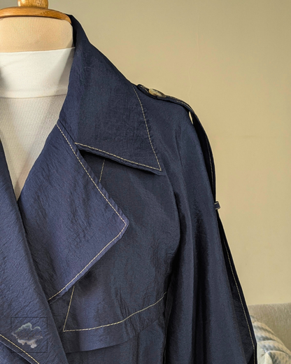 Modern Flap Trench Coat