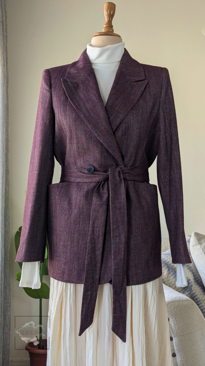 Burgundy Tailored Blazer