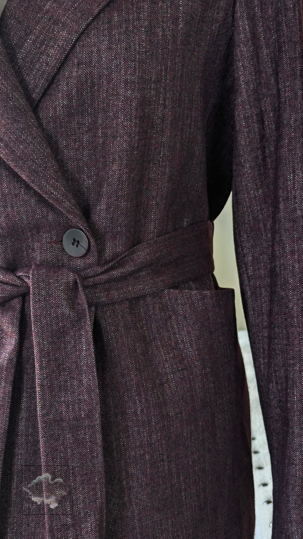 Burgundy Tailored Blazer