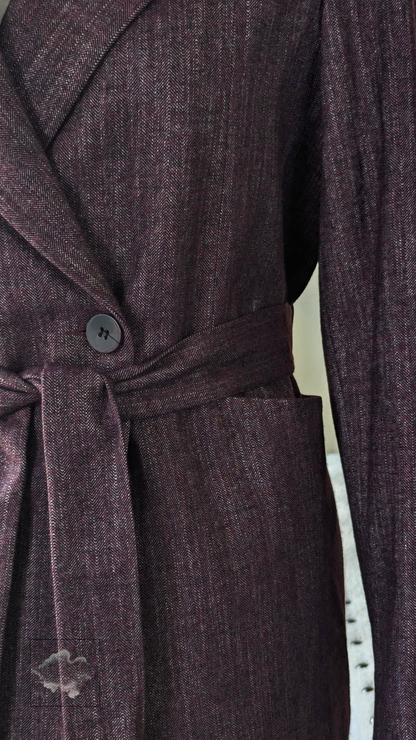 Burgundy Tailored Blazer