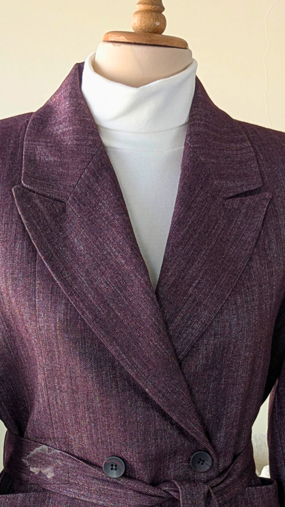 Burgundy Tailored Blazer