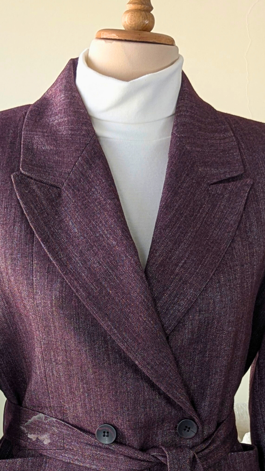 Burgundy Tailored Blazer