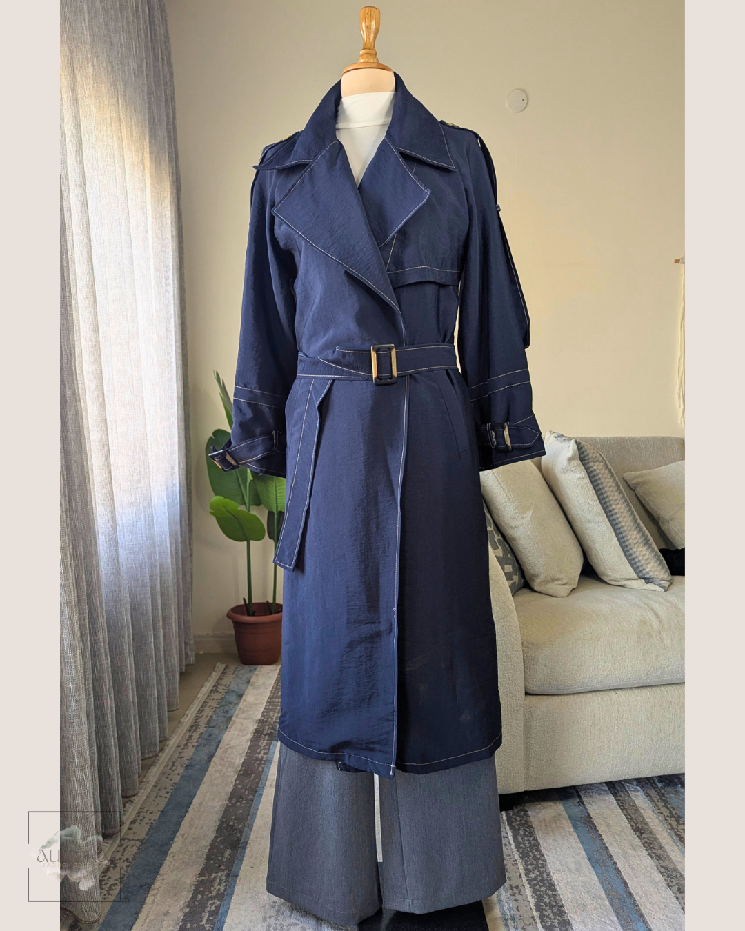 Modern Flap Trench Coat