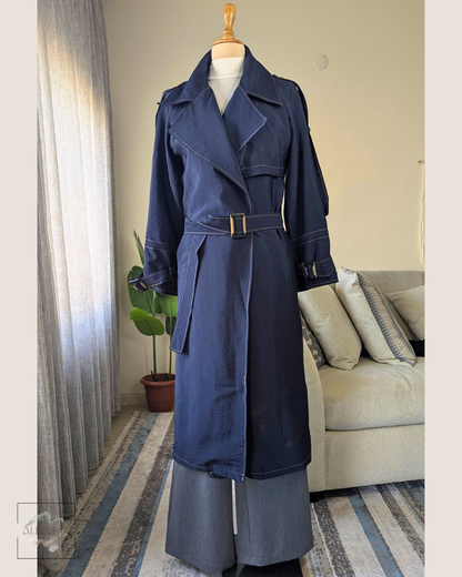 Modern Flap Trench Coat
