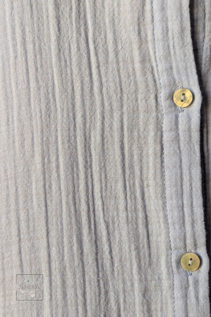 Oversized Cotton Long Sleeve Shirt in Baby blue – Aurora Fashion Boutique