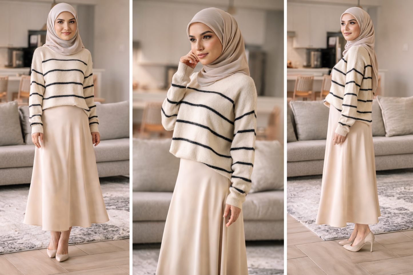 Striped Tricot Top