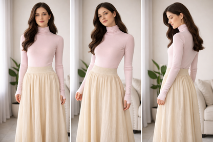 Turtle Neck Body with Thumb Openings