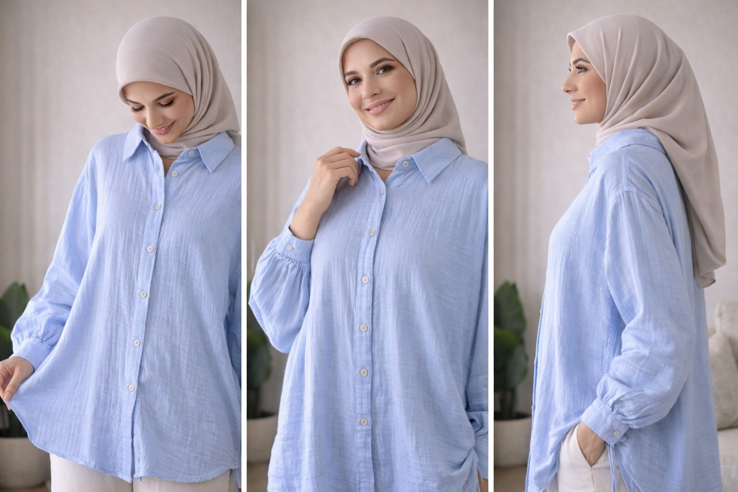 Oversized Cotton Long Sleeve Shirt