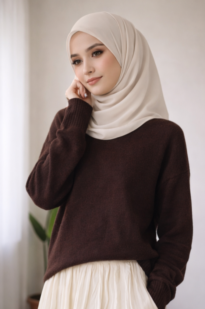 Plain Tricot Sweater