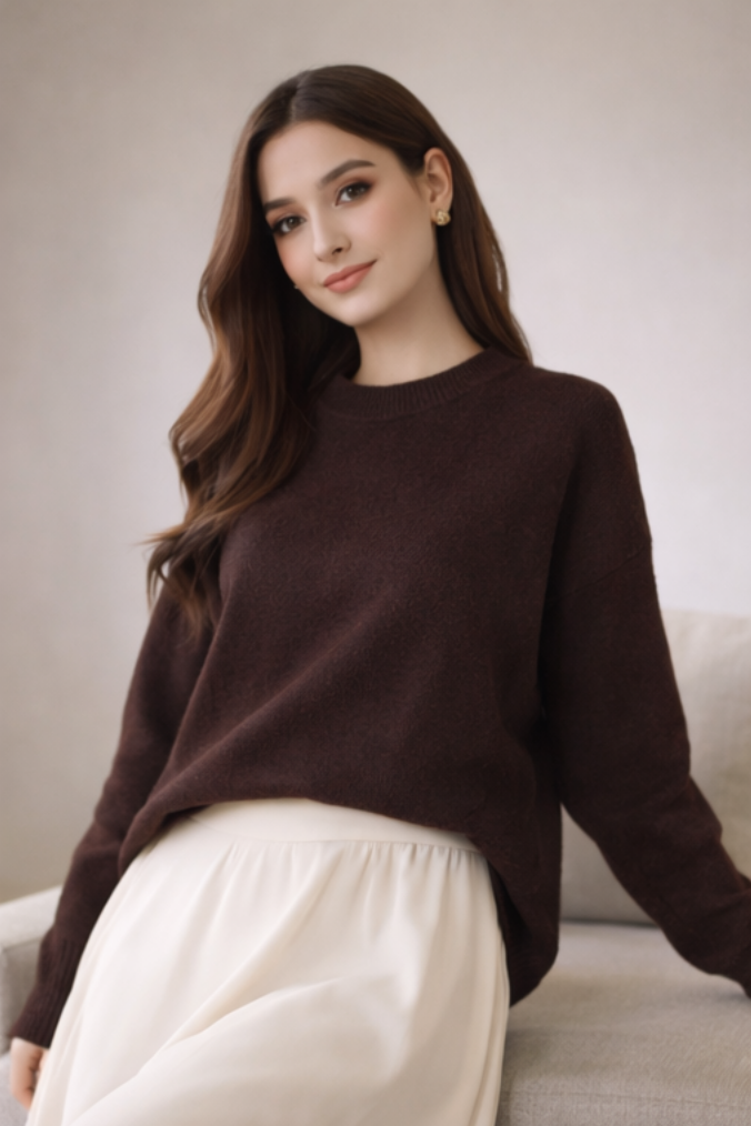 Plain Tricot Sweater