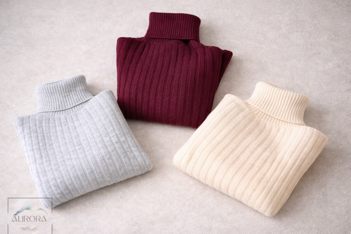 High-Neck Ribbed Tricot Blouse